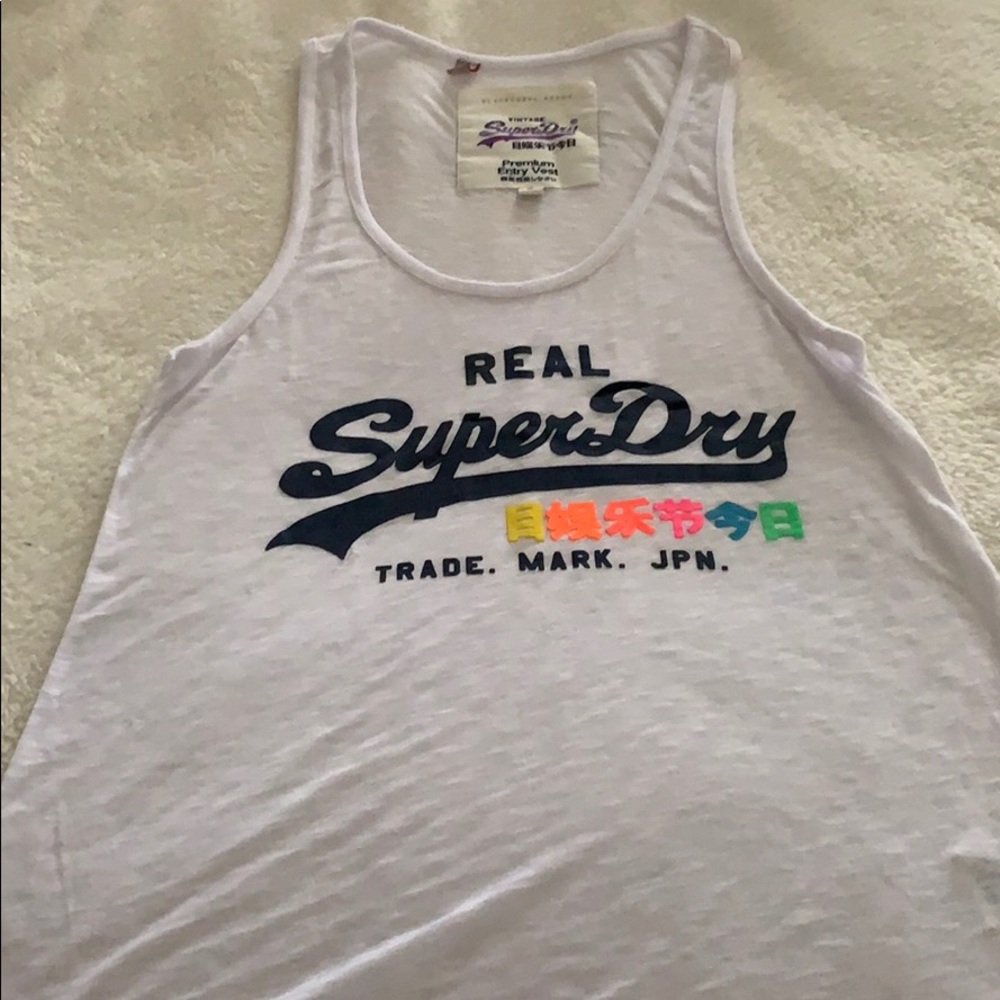GUC S SuperDry white tank top